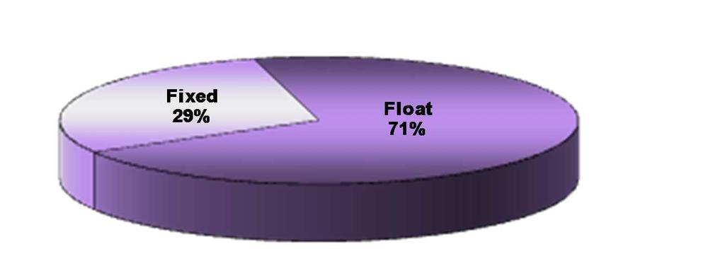 Debt Structure Proportion of Fixed and Float (As of MAR