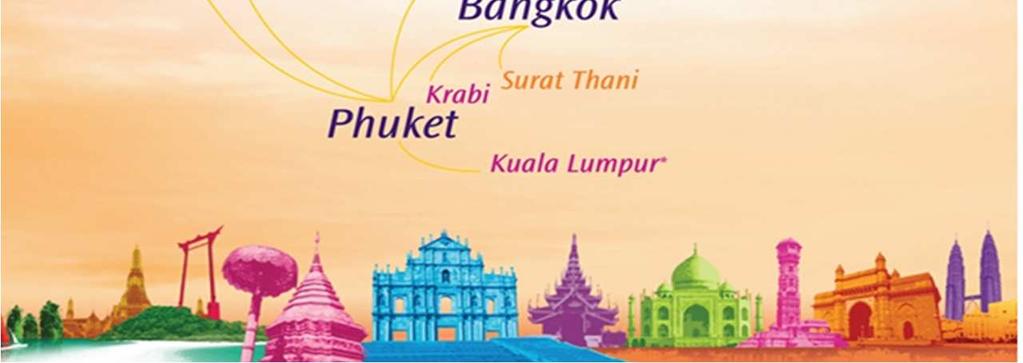 V. # of aircraft Fleet Plan (2012-2015) 2 Flights / week Phuket - Delhi V.V. 2 Flights / week Phuket - Mumbai V.V. Year 2012 4 International & Domestic Route* Total Year 2013 2