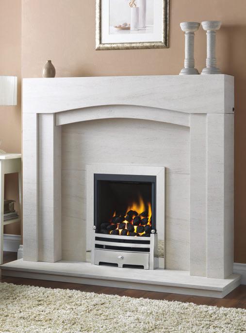 Fits most chimneys and class II, 5" flues Also available as a hole-in-the-wall fire HE High Efficiency The Paragon One with chrome trim,