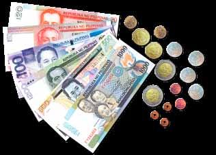Currency & Exchange rate Exchange rate in May 2014: 44.49 Philippine peso to 1 US dollar Peso ( ) is the Philippine currency.