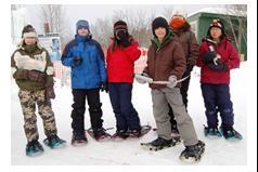 Snowshoe GPTeaming Quest: We spend a half day enjoying snowshoeing and learning how to use a GPS.