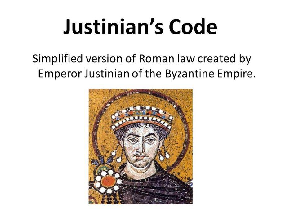 To regulate a complex society, Justinian set up a panel of ten legal experts. Between 528 and 533, they combed through 400 years of Roman law and legal opinions.