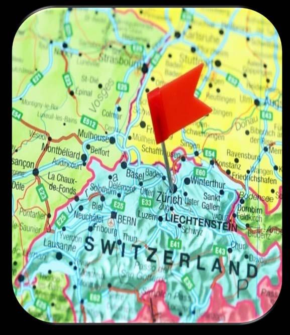 It is located in north-central Switzerland at the north western tip of Lake Zürich.