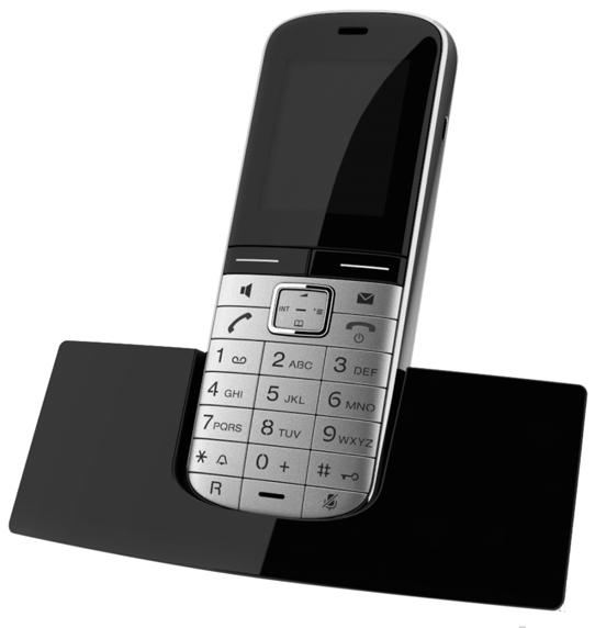 Pribor Pribor Gigaset-mobilne slušalice Proširite svoj Gigaset u jednu bežičnu telefonsku centralu: Gigaset-mobilna slušalica SL400 u okvir i tipkovnica iz pravog metala u visokokvalitetno