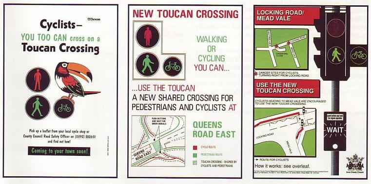 Toucan publicity adverts Publicity The Department required local authorities to publicise the schemes locally.