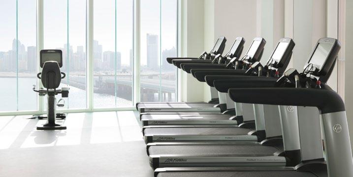 windows. Work up a sweat using state-ofthe-art cardiovascular and weight-training machines.
