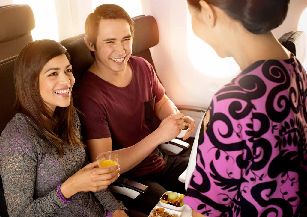 OUR CUSTOMERS Enhancing the customer experience and listening to the voice of the millions of people who fly with Air New Zealand each year is a cornerstone of the airline s ongoing success.