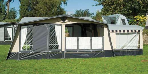 - Steel framework. - Fits all models in New Wave awning range. - Floor area approximately 185cm x 205 cm (largest available). Standard Annexe Product Features - One piece roof. - Sewn in groundsheet.