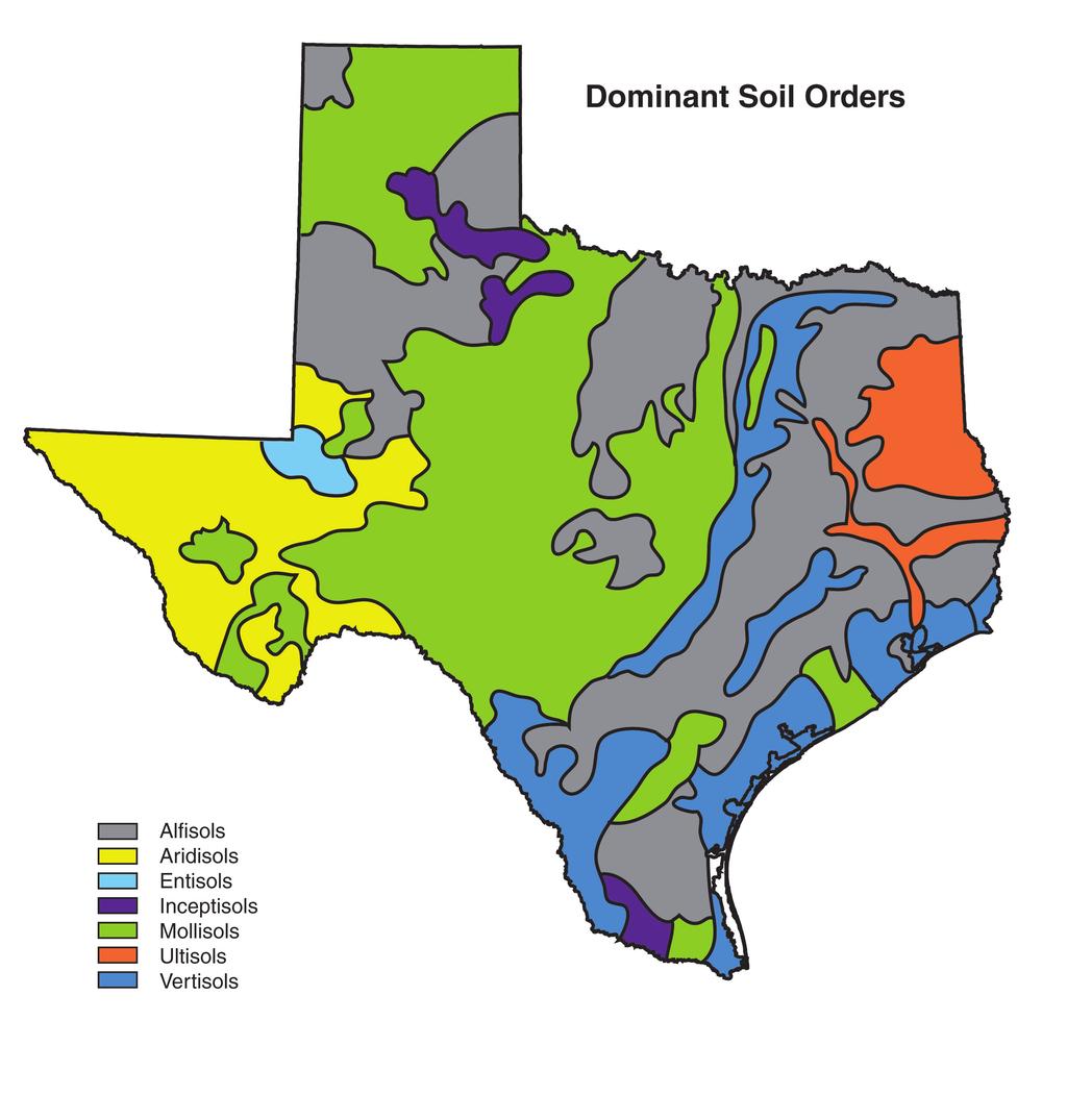 Texas, Our Texas RM 6 Dominant Soils of Texas