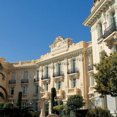The is all Belle Époque splendor, with a pale corbelled façade, decorative blue bas-relief friezes and French doors that open onto fanciful wrought-iron balconies with harbor views.