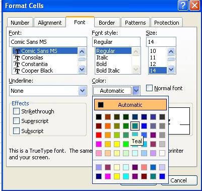 Promjena značajki fonta i dodavanje obruba naredbom Format Cells Označi raspon ćelija A1:C5, pa uporabom naredbe Format Cells (u izborniku Format naredba je Cells, a ako se koristi desni klik u