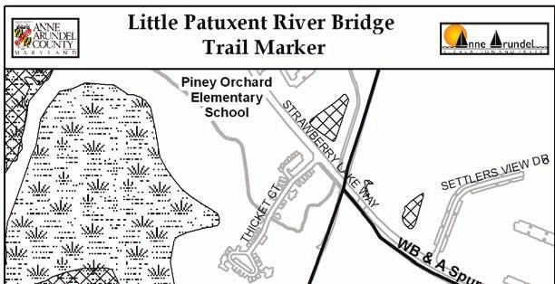 WB&A Trail Little Patuxent River Bridge WB&A 2 Location: WB&A Trail Little Patuxent River Bridge, Odenton Difficulty: Easy