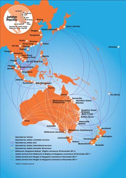 Grow Jetstar in Asia 15 Jetstar wellestablished in Asia Jetstar Group is one of the fastest growing airlines in the Asia Pacific region Operations based across two continents and four countries