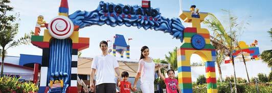 Visitors can enjoy the Water Park on its own or in combination with the Theme Park. HOTEL: LEGOLAND Hotel promises to turn days into nights families will never forget.
