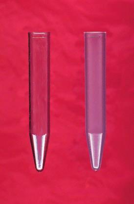 use. Polystyrene tubes are crystal clear and are not auto clav able. Polypropylene tubes are autoclavable and are available in colors which make sample identification and dating much easier.