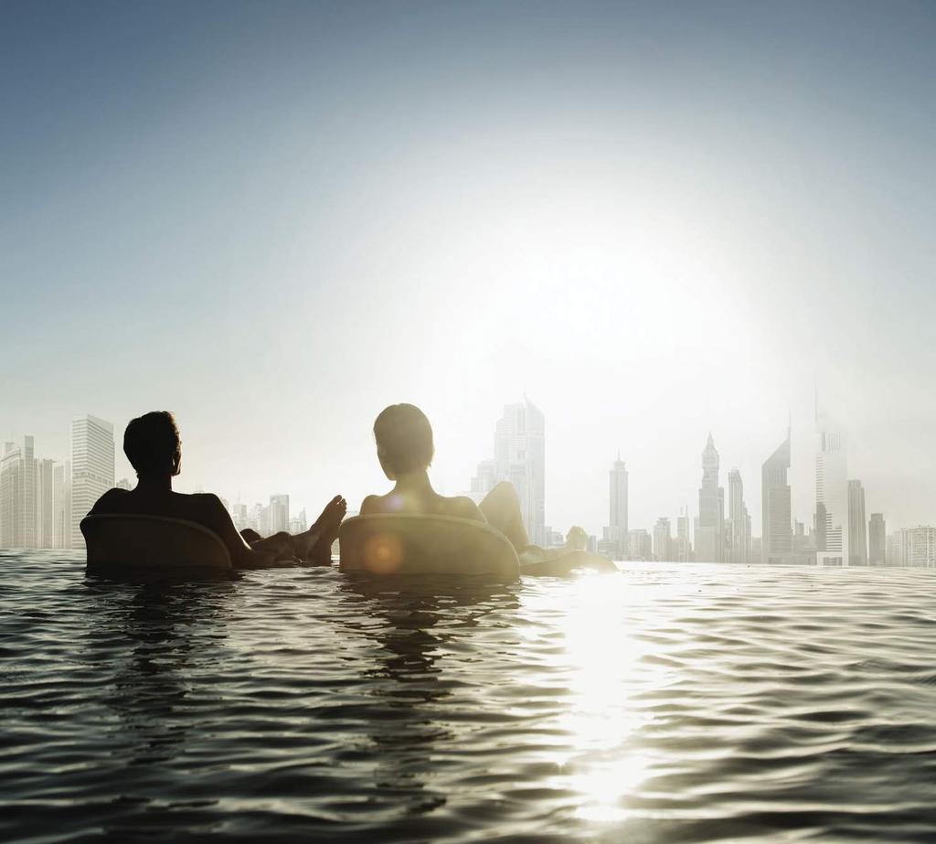 RELAXATION AS A PRIORITY Downtown Dubai serves as the