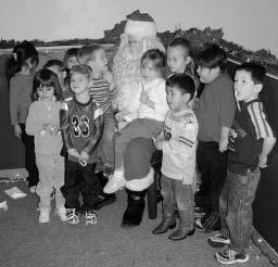Then the children loaded the buses and went to the District Court where they had a short tour to view their decorations on the Christmas tree there.
