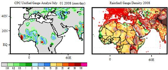 Review of observed climate data availability and quality Daily gauge