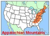 Appalachian Mountains Came about from a series of collisions and separations of tectonic plates that began 300 million years ago First