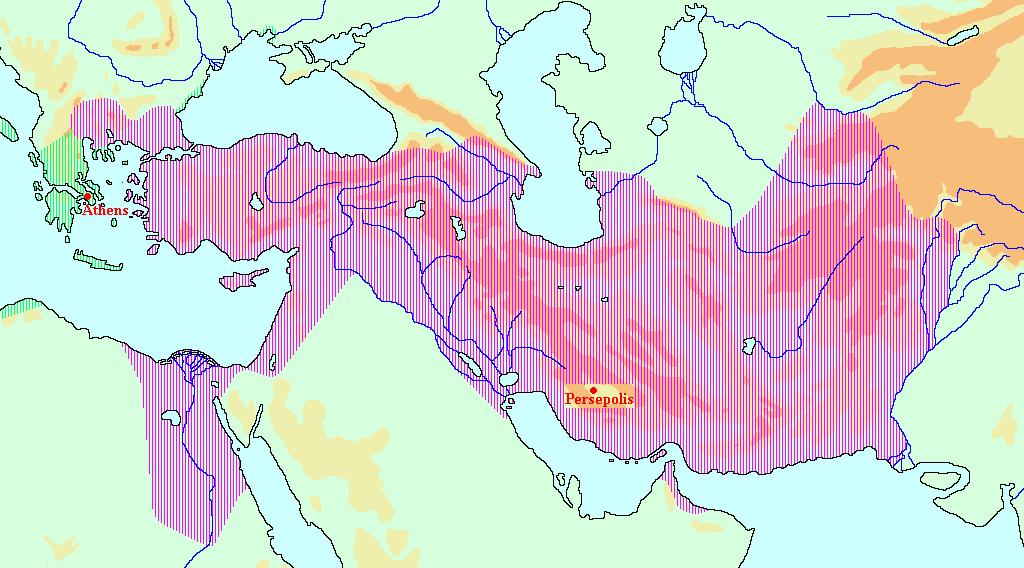 Expansion of the Persian Empire with the collapse of the Egyptian, Assyrian, Babylonian Empires,