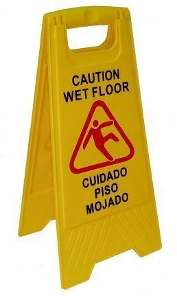 WET FLOOR SIGN Popular style 25 tall caution sign displays warning in