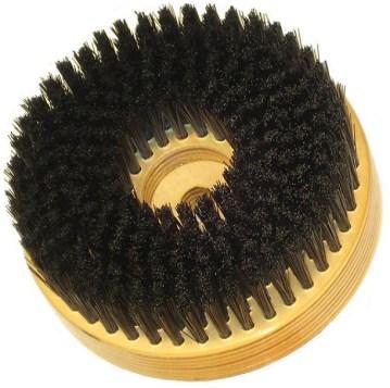 UTILITY ROTARY SCRUB Round wood block filled with black nylon for