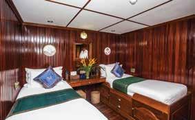 staterooms, Wi-fi access in is available rich brass throughout and teak. the Amenities vessel (at additional include a cost writing and dependent desk, kimonos, upon satellite slippers, reception).