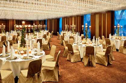 In addition to the elegant Crystal Ballroom, the Pre-Function Area and the four Salons, Jumeirah Frankfurt offers the signature restaurant Max on One.