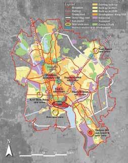 URBAN DEVELOPMENT PLANS FOR YANGON Future Urban Structure and Land Use of Greater Yangon Sub-center with Green Isle System - Aims at decentralizing