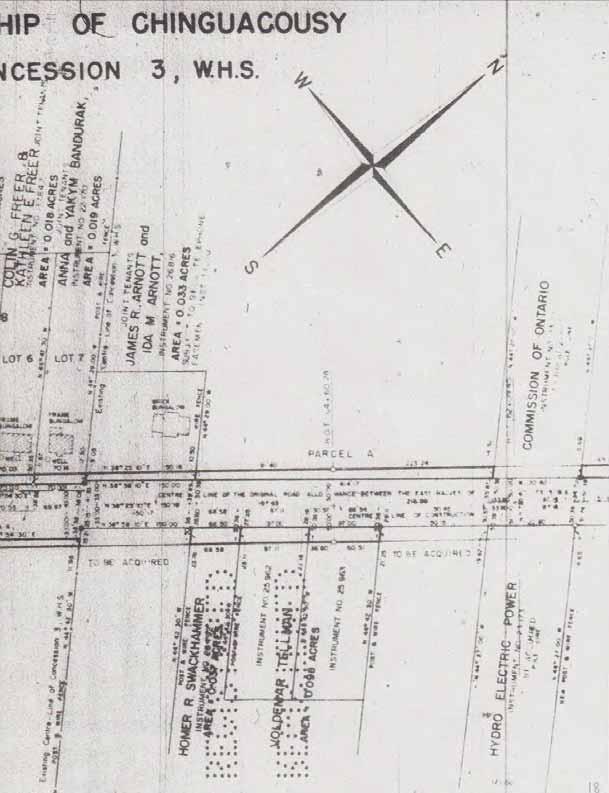 I 1-23 23 Fig. 18 Detail from Arthur De ath, Land Plan being Part of Lot 6, Concession 2, W.H.S., Town of Brampton and Lots 1-7 (incl.), Registered Plan No.