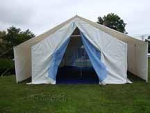environment. The Disaster Relief Tent can accommodate up to 40 people comfortably in hot or cold climate.