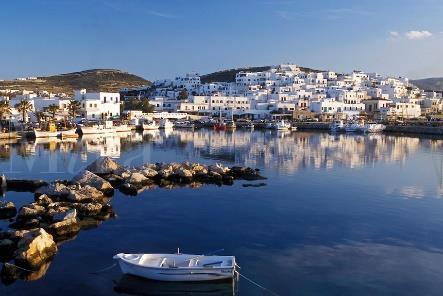 ESCAPE TO THE CYCLADIC ISLANDS Itinerary I: Mykonos Paros Starting from Platys Gialos we head off towards Paros Island, a place of considerable history and tradition.