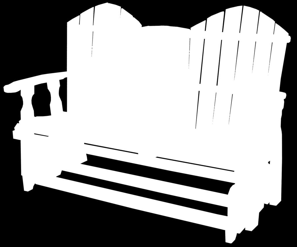 two-seater love seat.
