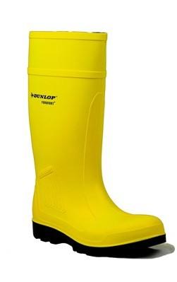 00 (zero rated) FS99 Dunlop Purofort Safety Plus Wellington Waterproof, foamed PVC Steel toe and insole protection Compliant
