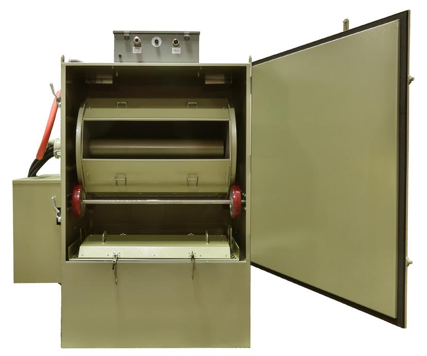 Set-It & Forget-It save labor, save time ZERO tumble blast cabinets deliver efficient, affordable batch processing to clean, peen, deburr, or finish