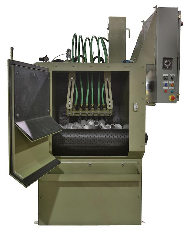 Industrial Cabinet Systems Tumble Belt Cabinets Built for manufacturers who need efficient, reliable, high-production blasting.