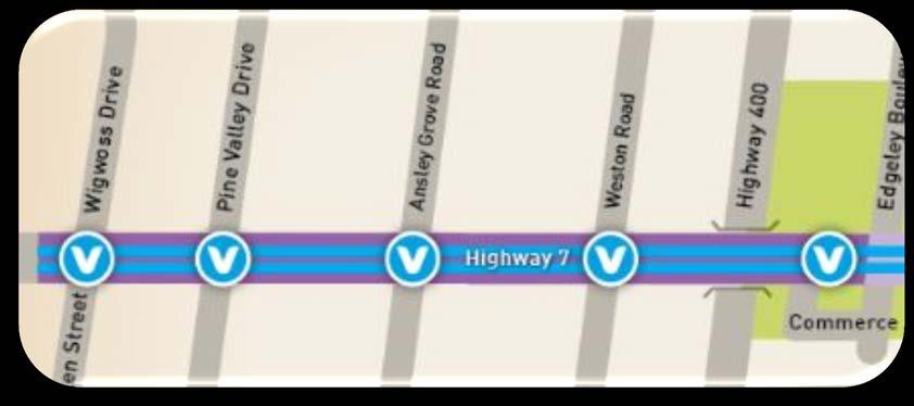 Current BRT projects in Vaughan Phase 2 >> H2 East and H2 West > H2 East and West project will