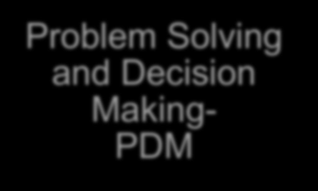 Decision Making- PDM EBT (Doc 9995) in 2013 As od 2020 ICAO