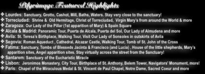 MADRID SPAIN Pilgrimage Featured Highlights Lourdes: Sanctuary, Grotto, Cashot, Mill, Baths, Waters. Stay very close to the sanctuary!