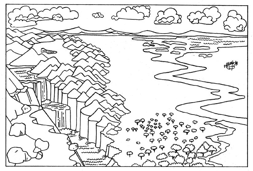 Section 2 Use the landscape drawing below to complete the following: 1. How did water affect people s choices of where to settle?