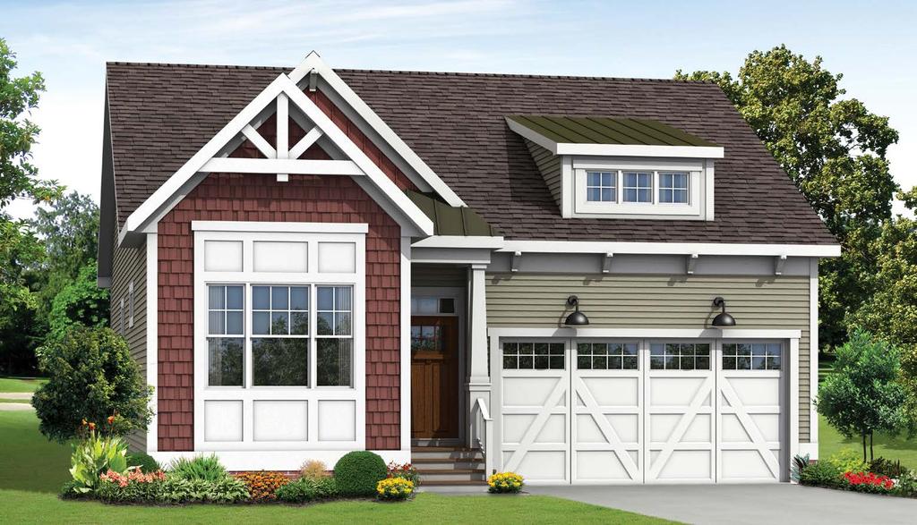 The Orchid OPTIONAL CRAFTSMAN ELEVATION *Rendering is an