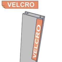 Using Velcro, attach the