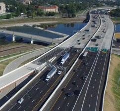 It includes the first-of-its-kind trench that carries two lanes of northbound traffic on US 23 under the surface to bypass two signalized intersections, improving