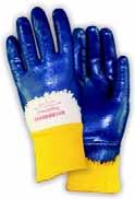 Nitrile Impregnated Gloves Slip-On, Mesh Back Hynit Applications: Assembly and inspection, receiving, light to medium fabrication, materials handling. Outwear 8 oz.