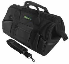 Description Weight 0158-11 56334 20" Electrician s Canvas Bag 4.25 lbs. Constructed of heavy-duty nylon for longer life.