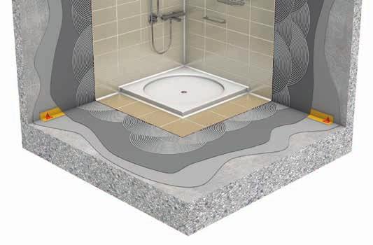 REFURBISHMENT Sika SealTape-S Elastična traka za rubna brtvljenja (spoj poda i zidova u mokrim prostorima, prodori cijevi, bazena, itd.).