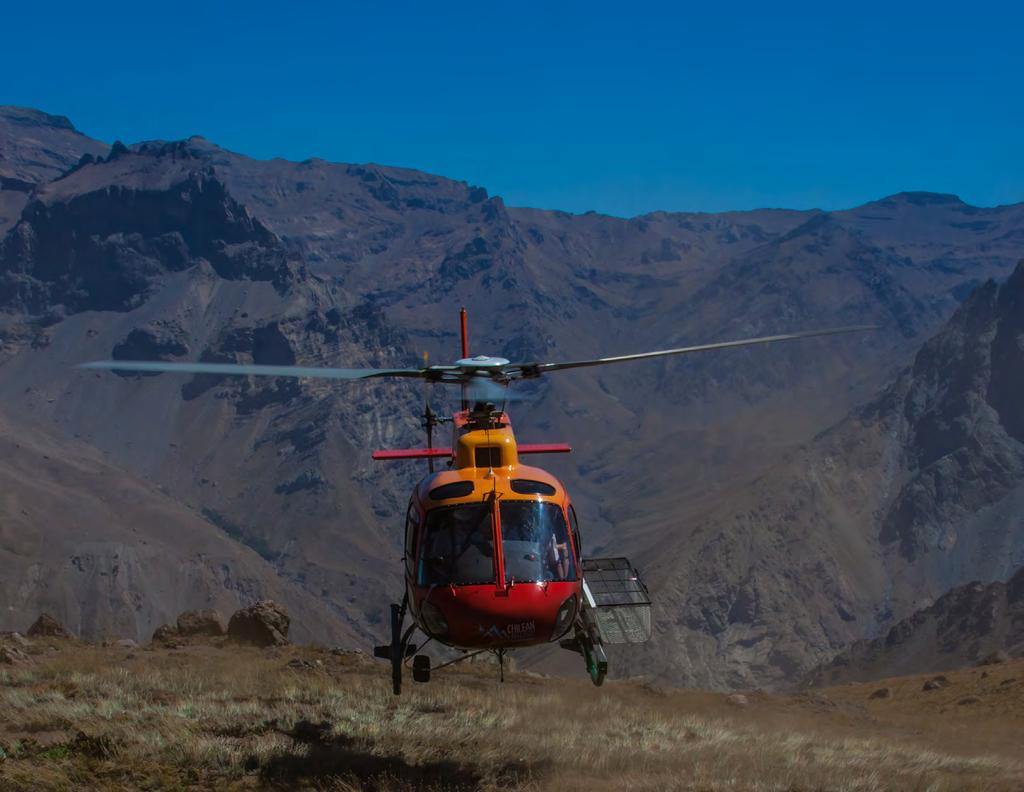 EXPERIENCES HELIACTIVITIES Puma is the only Lodge in Chile with its own helicopter, so we are willing to offer incomparable activities and all year, you will be the only and exclusive participant of
