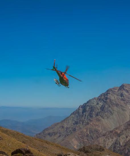 HELI ESCÉNICO/BIKE LAGUNA EL YESO Spectacular flight throughout Las Leñas valley descending to El