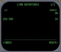 LEGS Page Accessible through the LEGS button or from POS INIT page and LSK 6R: This page displays the flight plan waypoints, starting from the next waypoint (also called the active waypoint) to the