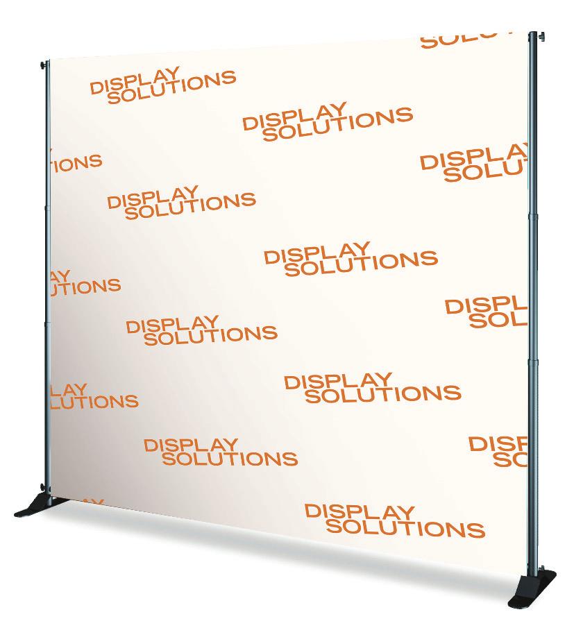 WALL DISPLAYS FABRIC POP-UP COUNTER EXPANDABLE WALL DISPLAY Lightweight, easy to transport Strong aluminum